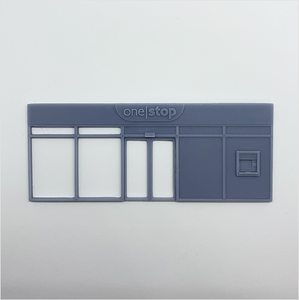 OO Scale | Convenience Store Shopfront - Type 1 - One Stop (1 piece)