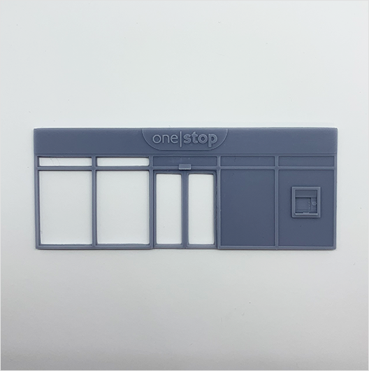 OO Scale | Convenience Store Shopfront - Type 1 - One Stop (1 piece)