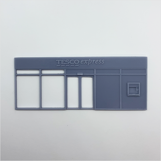 OO Scale | Convenience Store Shopfront - Type 1 - Tesco Express (1 piece)