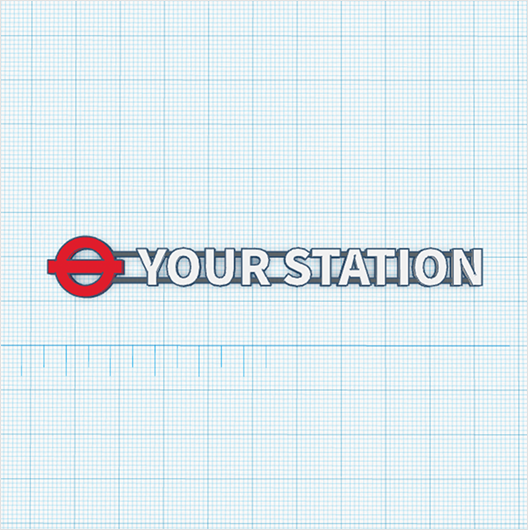 OO Scale | Custom Station Sign