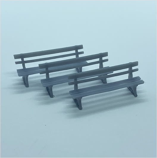 OO Scale | Great Eastern Railway (GER) Bench (3 pack)