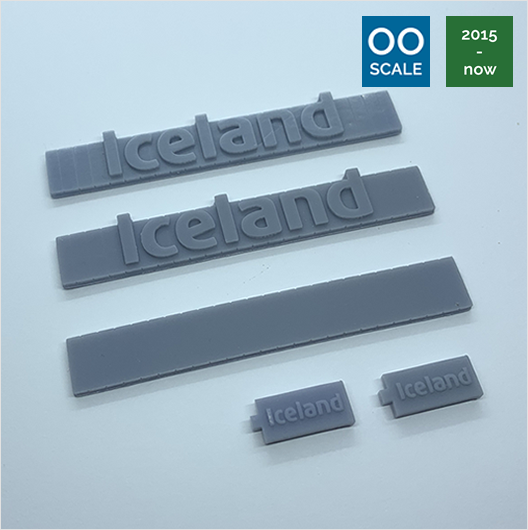 OO Scale | Iceland Shop Sign Pack (5 piece)