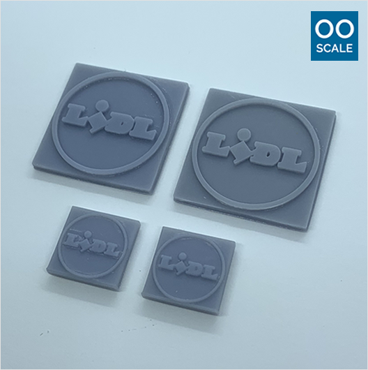 OO Scale | Lidl Shop Sign Pack (4 piece)