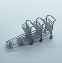 Load image into Gallery viewer, O Scale | Passenger Luggage Trolley (3 pack)
