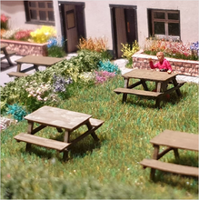 Load image into Gallery viewer, OO Scale | Picnic Bench (6 pack)
