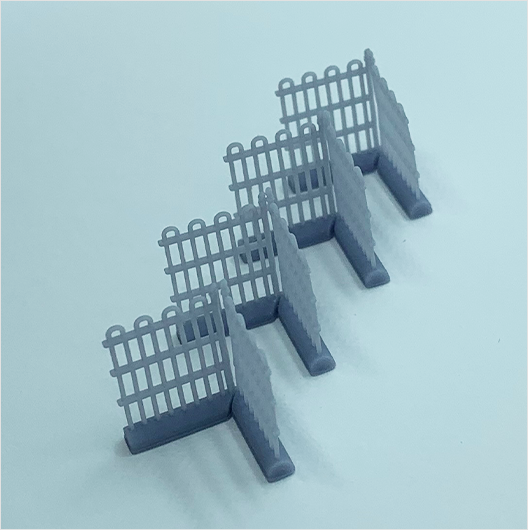 OO Scale | Metal Railings - Loop Top - Corner (8 piece)