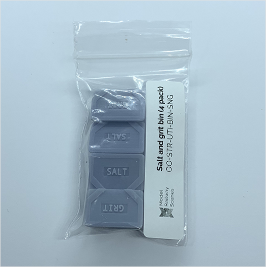 OO Scale | Ready to Paint | Salt and Grit Bin - Style 1 (4 pack)