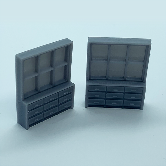 OO Scale | Shop Display Cabinets (2 pack)