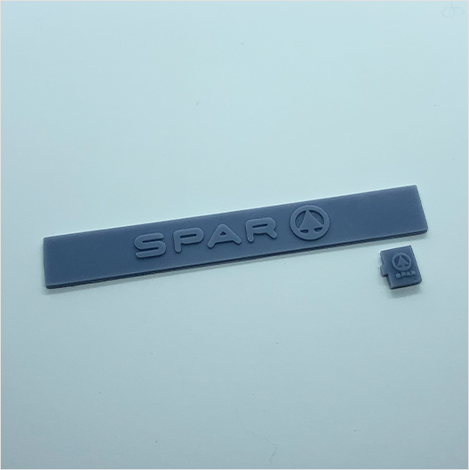 OO Scale | Spar Shop Sign (2 piece)