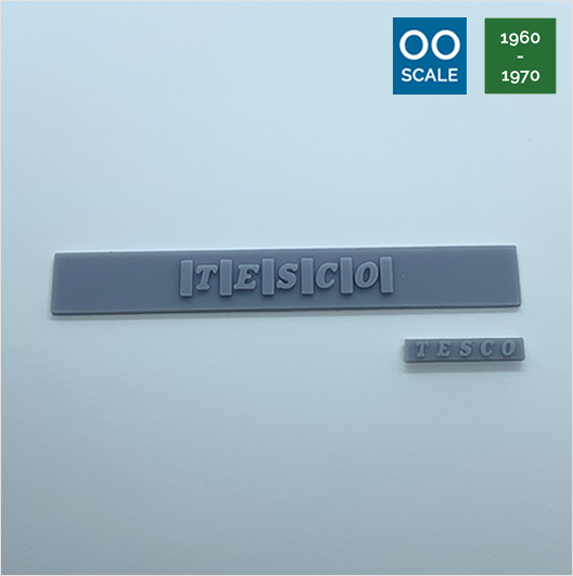 OO Scale | 1960 Tesco Sign (2 piece)