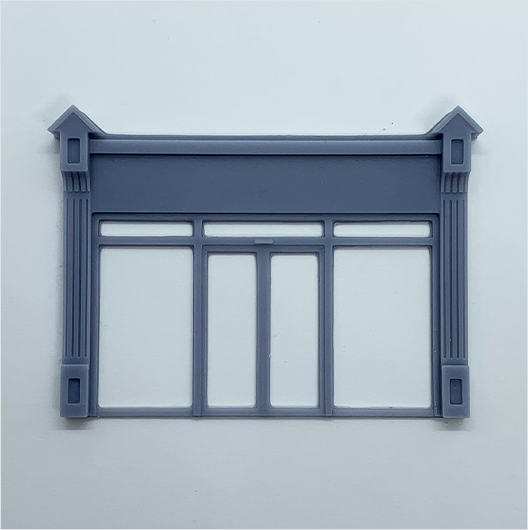N Scale | Victorian Shopfront - Type 4 (1 piece) — Model Railway Scenes