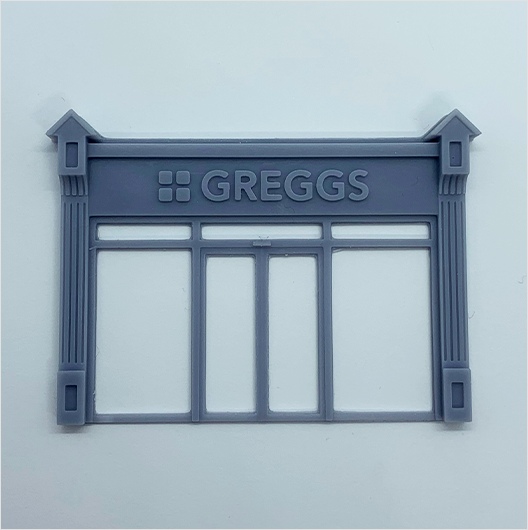 OO Scale | Victorian Shopfront - Type 4 - Greggs (1 piece)
