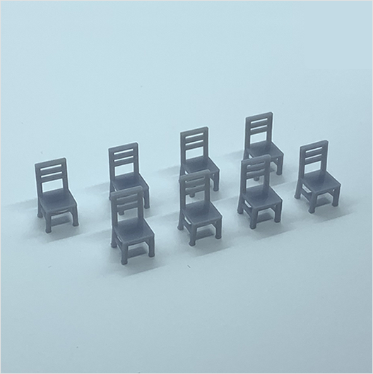 OO Scale | Wooden Chair - Type 1 (8 pack)