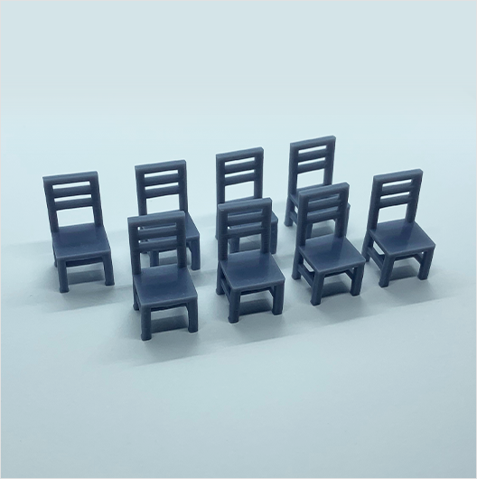 O Scale | Wooden Chair (8 pack)